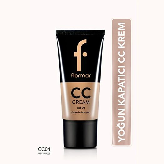 ST25090030 Flormar Belirgin İzler İçin Yoğun Kapatıcı Cc Krem Ten Rengi Cc Cream Cc04 Antifatigue