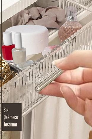 Standart Estetiki 57855210125941880184975 Premium Yapışkanlı Duvar Rafı Organizer, Banyo Mutfak Rafı, 70X40X10 Cm, Çekmeceli, Kancalı, Suya Dayanıklı, Delme Gerektirmez 50 X 22