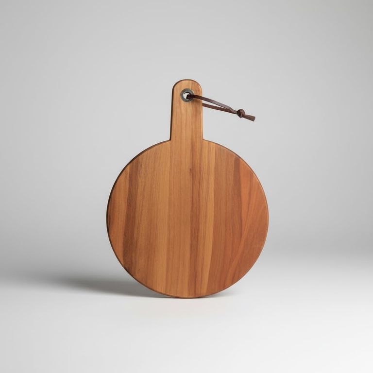 Standart Wood 57855210131350680184975 Akasya Ahşap Yuvarlak Sunum Tabağı 20X30 Cm Doğal Saplı Peynir, Şarküteri, Pizza Ve Meze Servis Tahtası Küçük Boy Modern Ahşap Sunumluk 1.2 Cm Kalınlık 15Cm