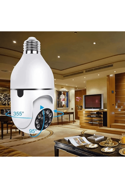 Starefsane epo-600 Wifi 360 Panoramik Ampul Kamera Gece Görüş Ses Akıllı Hareket Algılayıcı