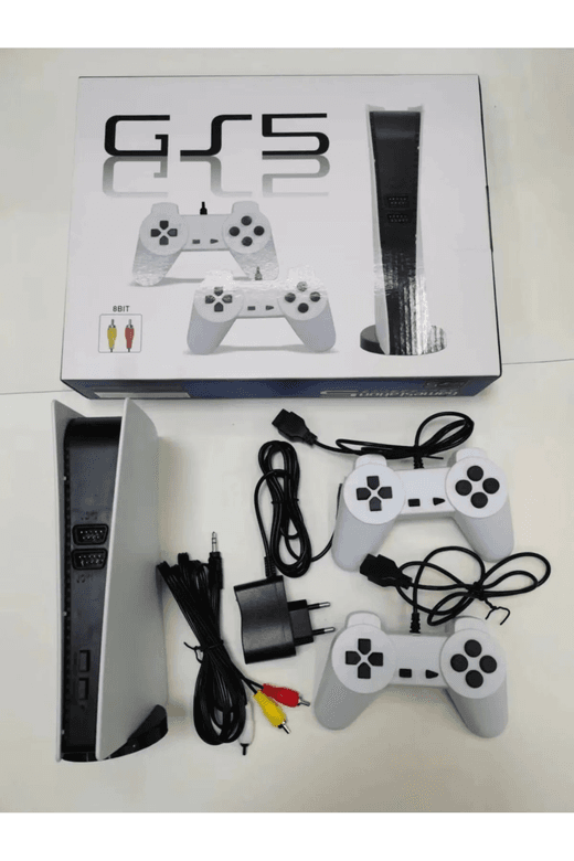 Starefsane SrmKRtn1HZ Tv Oyun Konsolu Gs5 Çift Kollu Kablolu 200 Oyun Yüklü Nostaljik Atari