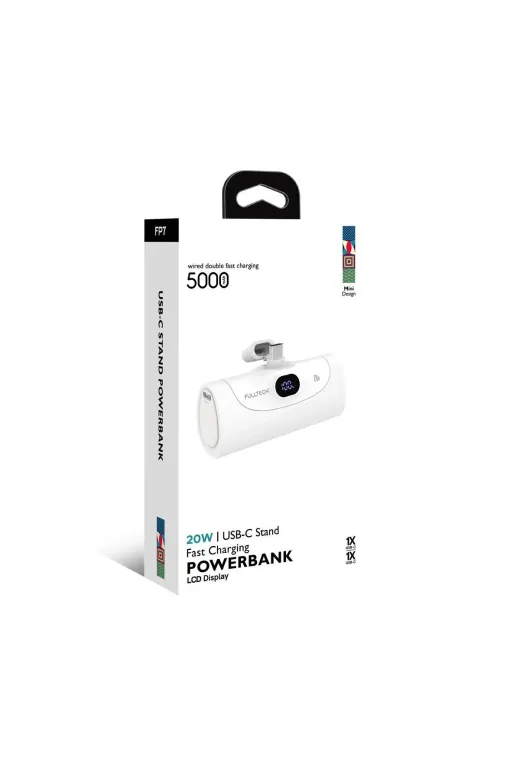 starnewstore 6485216691401721051 5000 Mah Lcd Ekranlı Type-C Uyumlu 20W Mini Cep Boy Powerbank Typec Ysftx 721051