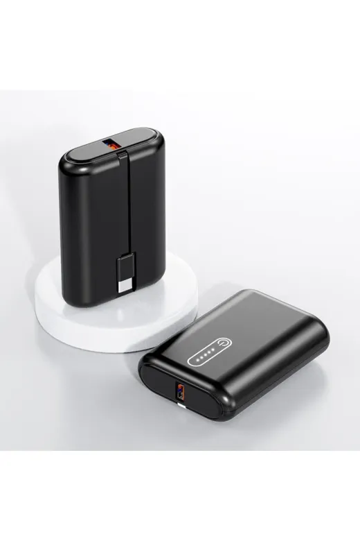 starnewstore 6485216695591721051 Mini Type-C Kablolu 10.000 Mah Taşınabilir Batarya 22.5W Hızlı Şarj Powerbank Ysftx 721051