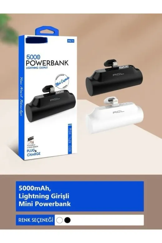 starnewstore 6485216701481721051 Takılabilir Mini 5000 Mah Powerbank | Stand Ysftx 721051