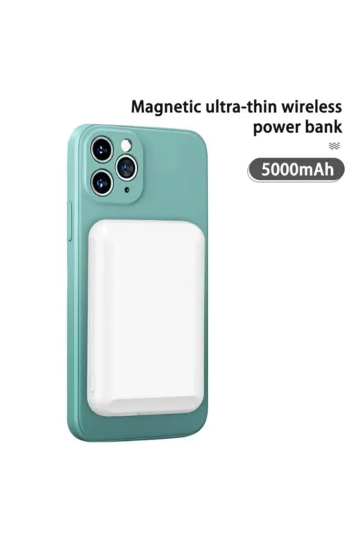 starnewstore 6485216705761721051 Kablosuz Şarj Güç Bankası Iphone 13 Pro Max 12 - 5000 Mah Powerbank Ysftx 721051