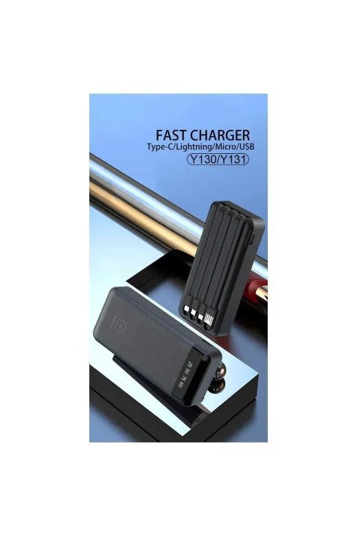 starnewstore 6485216709521721051 10000Mah Powerbank Led Ekranlı Type-C Iphone Usb Micro Usb Kablolu Tüm Uçlar Ysftx 721051