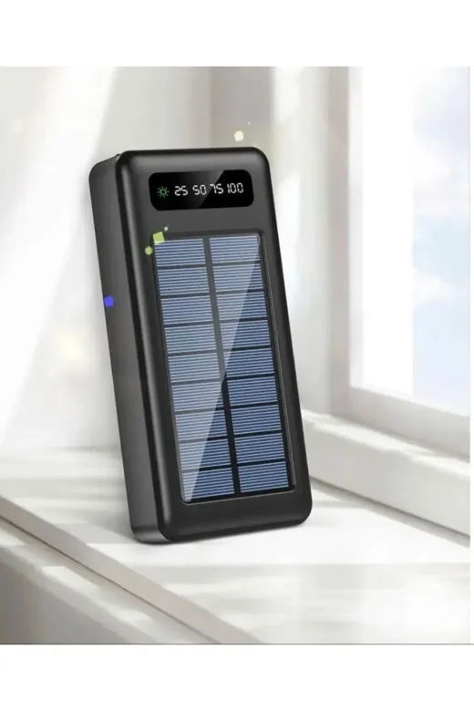 starnewstore 6485216712401721051 Led Ekran Göstergeli Işıklı Powerbank Solar Şarjlı Ysftx 721051