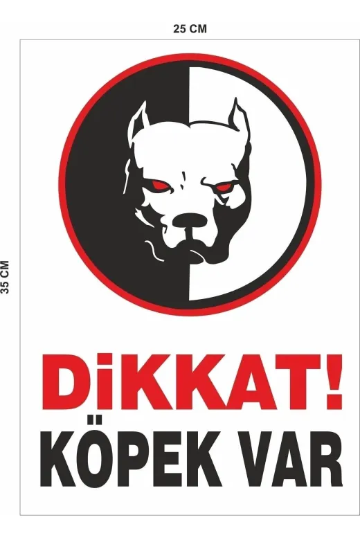 starthediyelik UL005 Uyarı Levhası Dikkat Köpek Var