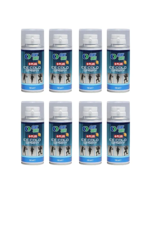 Stay Safe DKMed1915100316 Anestezik Özellikli Soğutucu Sprey 150 Ml ( 8 Adet )