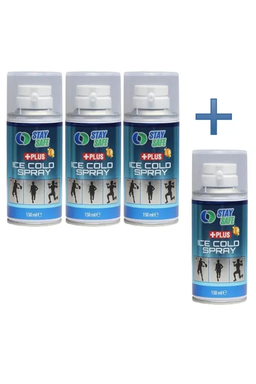 Stay Safe sogutucusprey04 Anestezik Özellikli Soğutucu Sprey 150 Ml ( 4Adet )