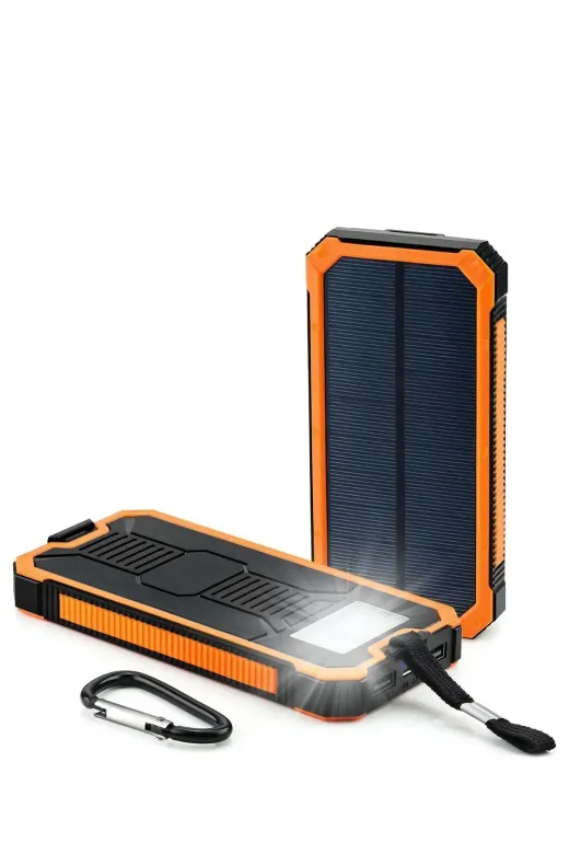 Store 6485213988921161141 Sell Güneş Enerjili Solar Powerbank 10000 Mah Led Işıklı Taşınabilir Şarj Cihazı Turuncu Mo