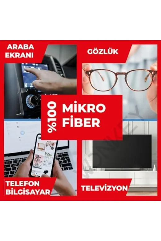 STOREMAX TYB5WI1W5XYY28SR73 Gfc Store Bırakmayan Mikrofiber Bez, Lens, Gözlük, Telefon, Iphone, Ipad, Tablet, Bilgisayar, Lap