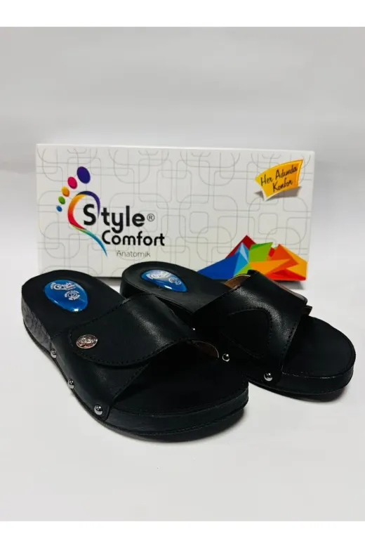 STYLE COMFORT Ortopedik Halluks Valgus Anatomik Taban Kemik Çıkıntısı Ve Topuk Dikeni Terliği Cırtlı Schwjl.03