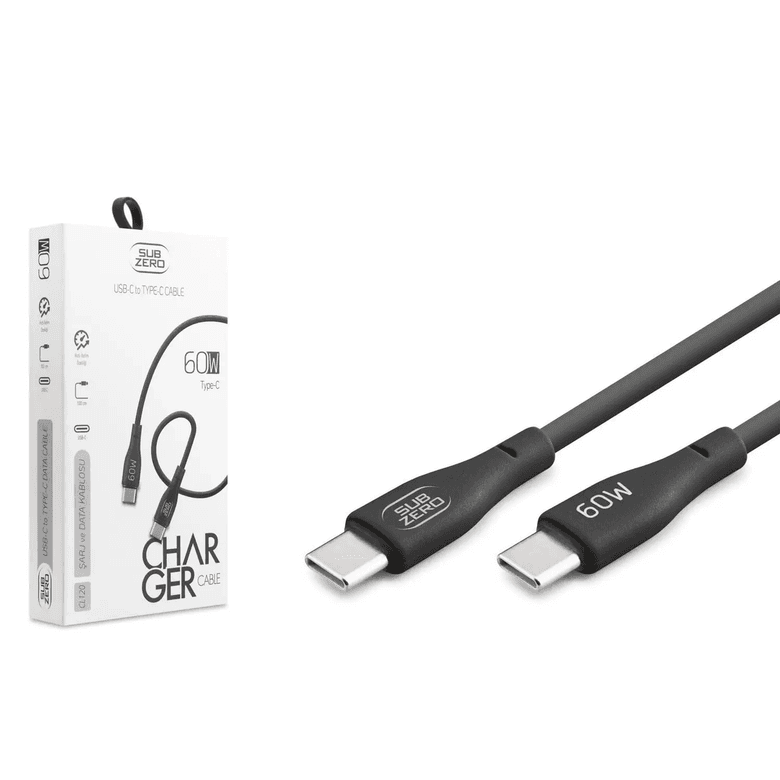 Subzero Cl120 60W Pd Type-C Type-C Hızlı Şarj Data Kablosu