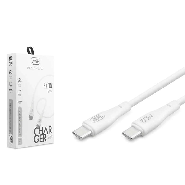 Subzero Cl120 60W Pd Type-C Type-C Hızlı Şarj Data Kablosu