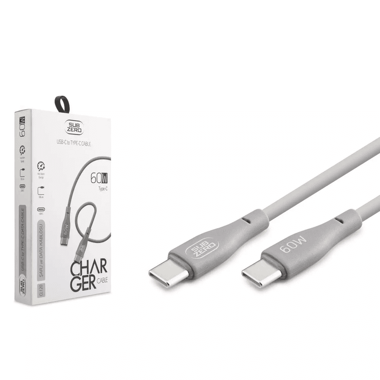 Subzero Cl120 60W Pd Type-C Type-C Hızlı Şarj Data Kablosu