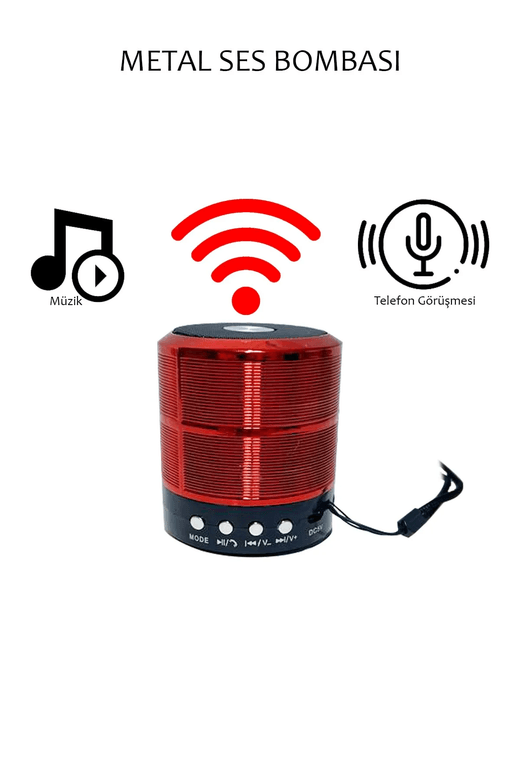 Subzero Sb50 Sound Bomb Çoklu Bağlantılı Kablosuz Mini Hoparlör