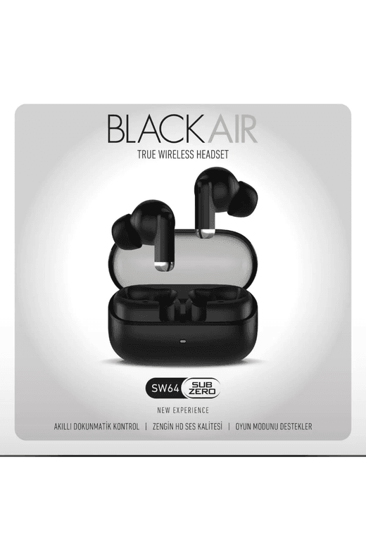 Subzero Sw64 Black Air Oyun Modu Destekli Dokunmatik Bluetooth Kulaklık