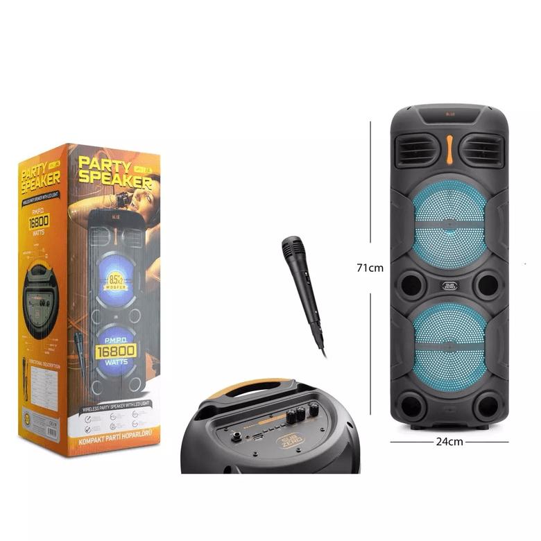 Subzero  Wr191 Subzero Led Işıklı Wr191 Bluetooth Hoparlör Mikrafon Hediyeli