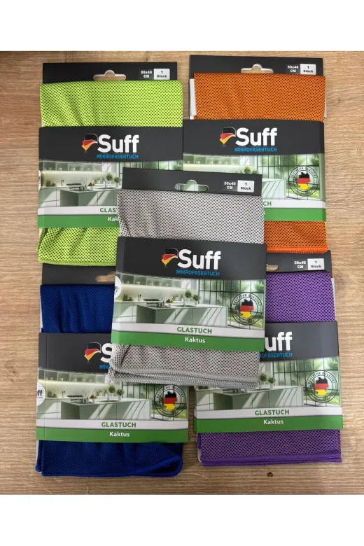 Suff KKTS-59 Kaktüs Mikrofiber Bez / İnce Sporcu Havlusu (50X40Cm) - 2 Adet