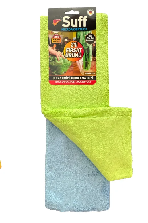 Suff Rommy-008 2'li Fırsat Ürünü Mikrofiber Kurulama Yüzey Bezi 40*40