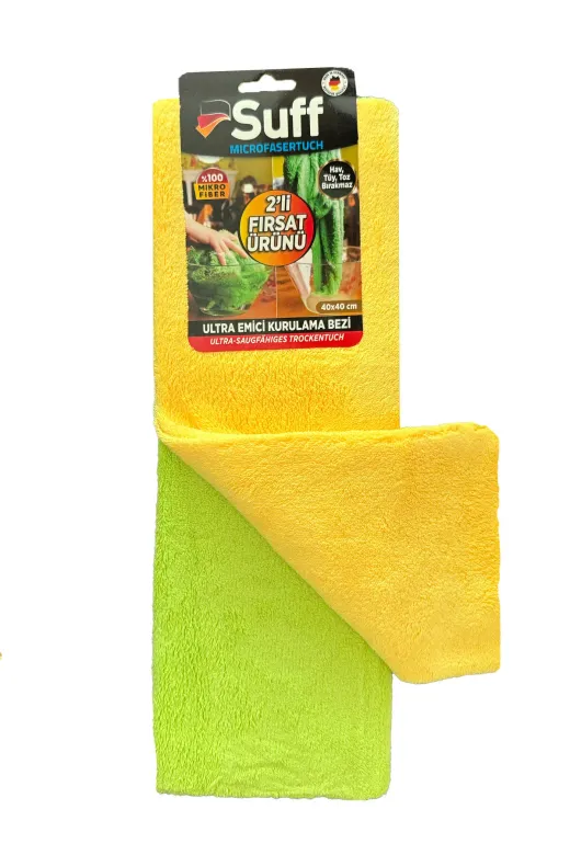 Suff Rommy-008 2'li Fırsat Ürünü Mikrofiber Kurulama Yüzey Bezi 40*40
