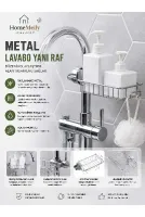 Süngerlik Musluk Organizer Lavabo İçi Sünger Tutucu Mutfak Banyo Düzenleyici