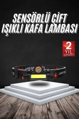 Süper Parlak Mıknatıslı Kafa Lambası 1200 Lümen