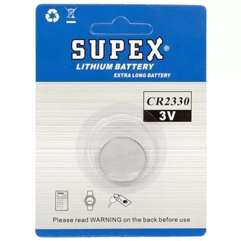 Supex Cr2330 3 Volt Lityum Pil Tekli