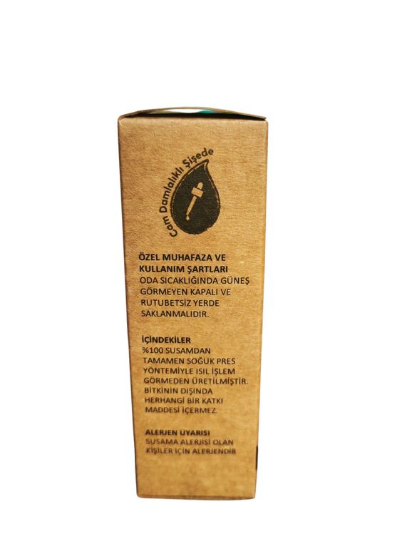 SUSAM YAĞI Doğal Soğuk Sikim Susam Yaği Lezzetseli Yöresel (50 Ml)