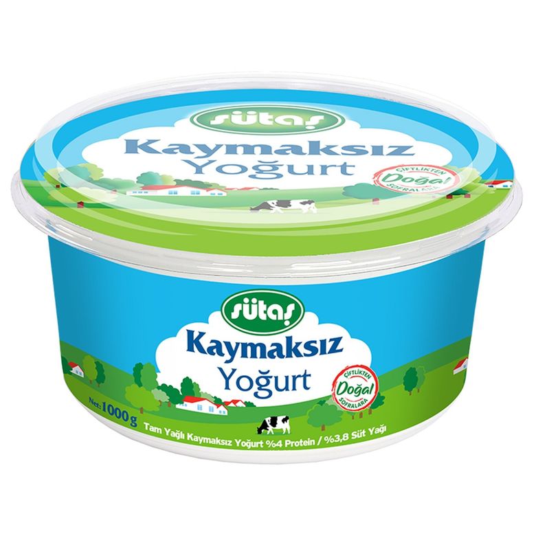 sütaş154541 Sütaş 1 Kg Kaymaksız Yoğurt