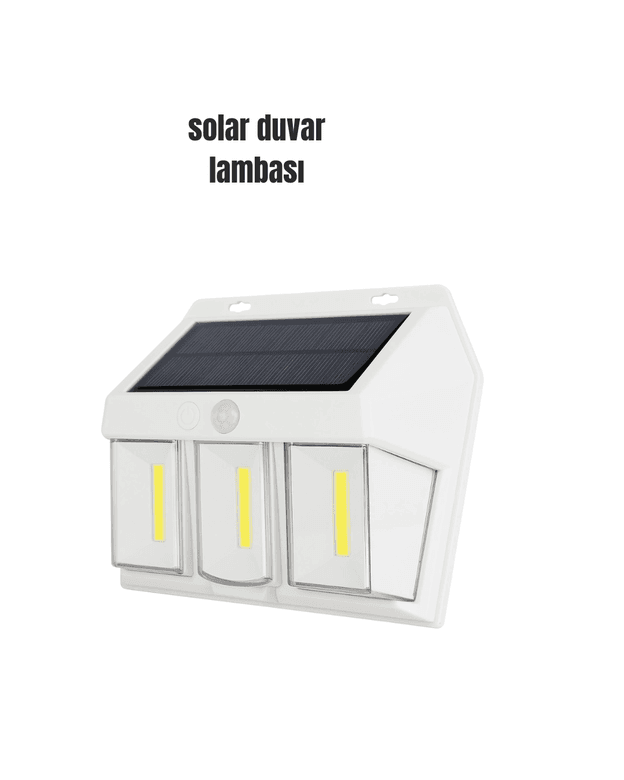 Suya Dayanıklı Solar Duvar Lambası – Akıllı Gece Sensörlü Işık