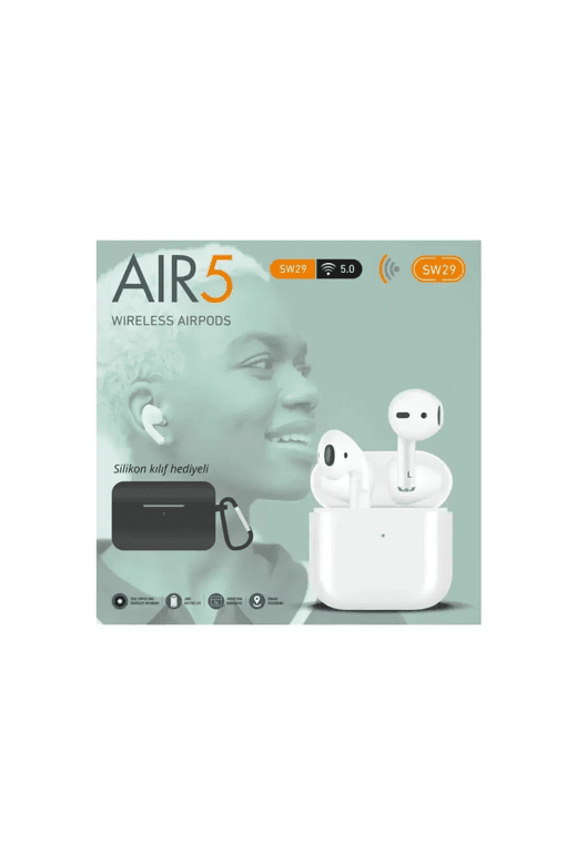 SW29 Air5 Subzero Aır5 Sw29 Kılıf Hediyeli Wıreless Beyaz Bluetooth Kulaklık