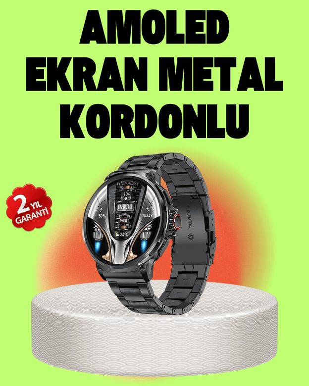 SW80 Akıllı Saat 1.93″ Ultra HD Ekran 700 mAh Batarya 3 Kordon