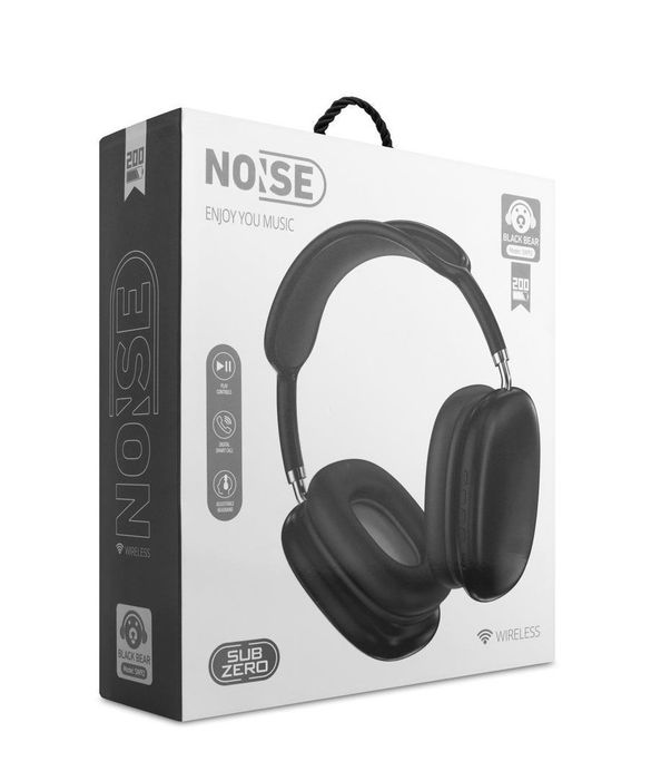 SW92SW92 Subzero Sw92 200 Saat Black Bear Kulaküstü Kablosuz Kulaklık