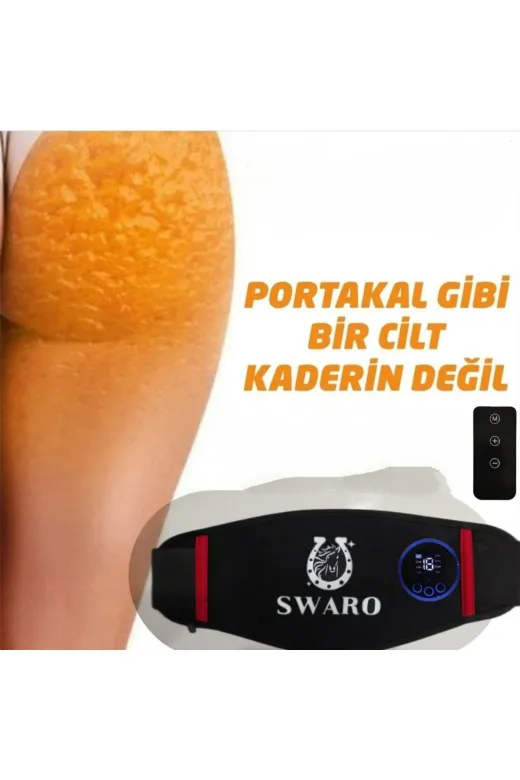 SWARO TYC0OGWSWN171787703330643 Spor Yag Kas Masaj Sıkılaşma Kemeri Masaj Egzersiz Kemeri Titreşimli Yardımcı Göbek Eritme