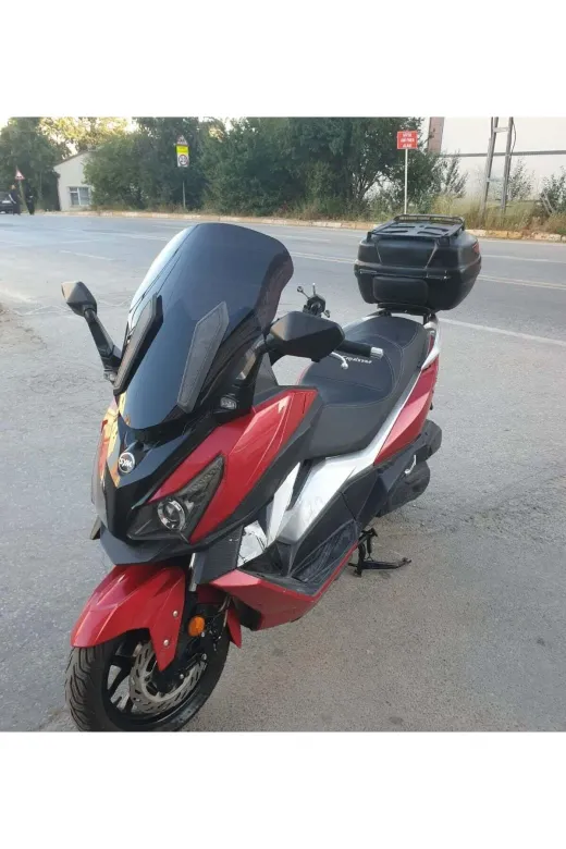 SYM Cruisym 250 İ Ön Cam 2018 Model 57cm Siyah Renkli 4mm UZUN