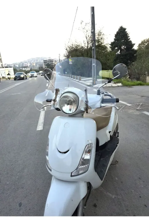 SYM Fiddle II 125 Ön Cam 2008-2016 Model 53cm Şeffaf Renkli Elcikli APARATSIZ