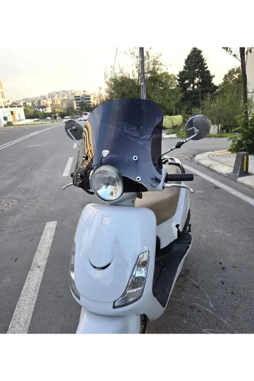 SYM Fiddle IV 125 Ön Cam 2023-2024 Model 44cm Siyah Renkli APARATSIZ