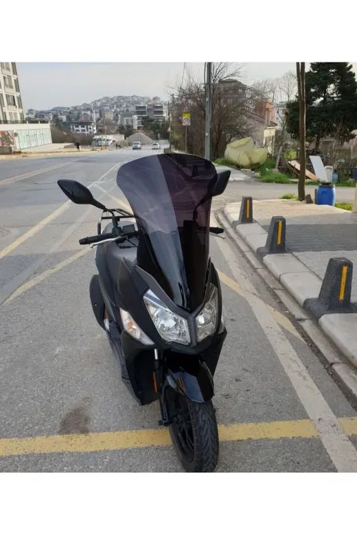 SYM JET 14 200 Ön Cam 2017-2026 Model 65cm Siyah Renkli 4mm UZUN