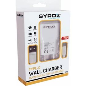Syrox J28 Şarj Aleti + Type-C Kablo Seti