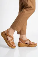 Taba Kadın Dolgu Topuk Sandalet