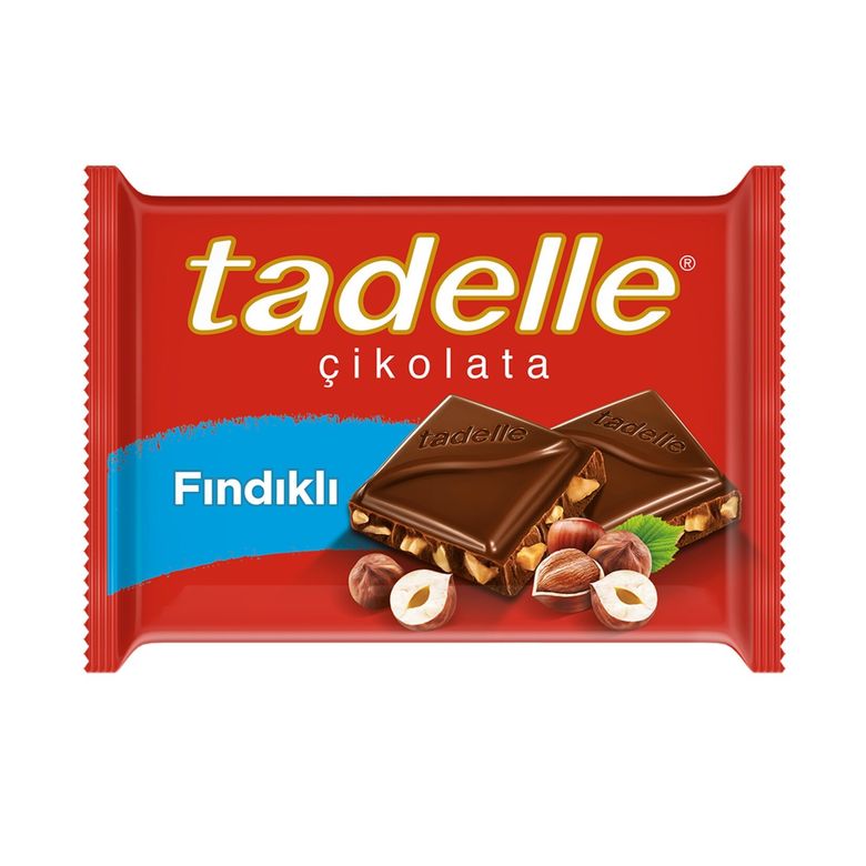 tadellehazelnut01 Tadelle Fındıklı Bol Sütlü Tablet Çikolata 60 G