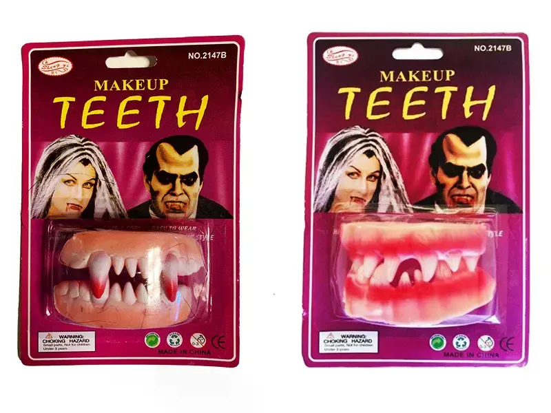 Takma Vampir Dişi 2 Adet vampir ve seyrek model