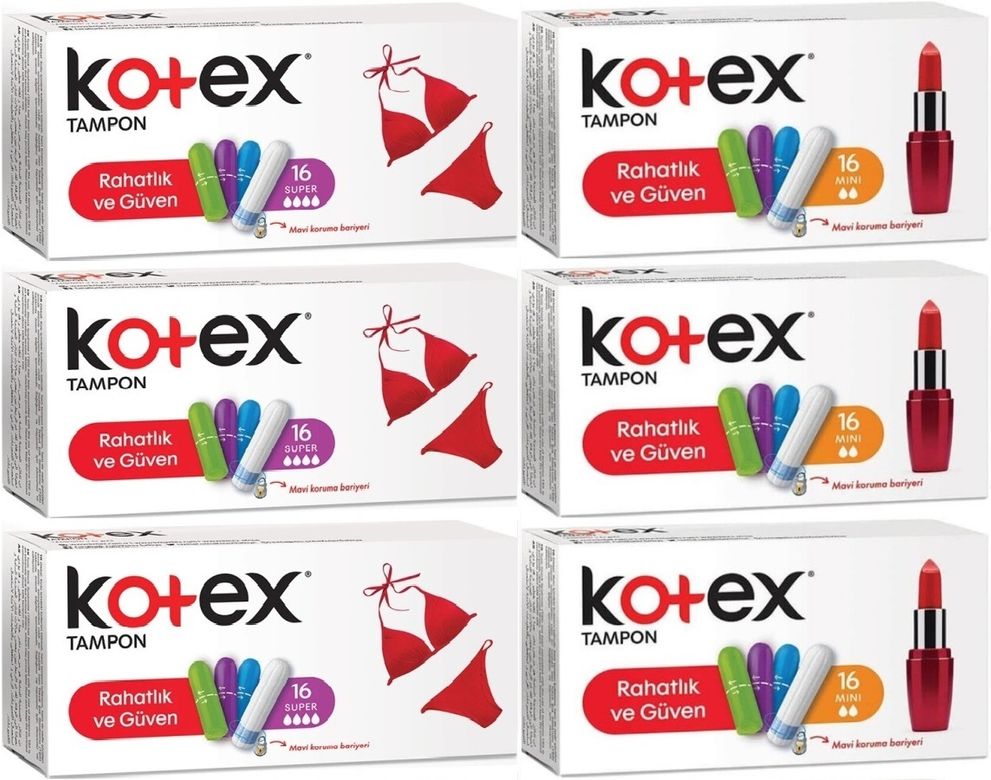 Tampon Süper - Mini 96 Lı Karma Set (6PK*16)