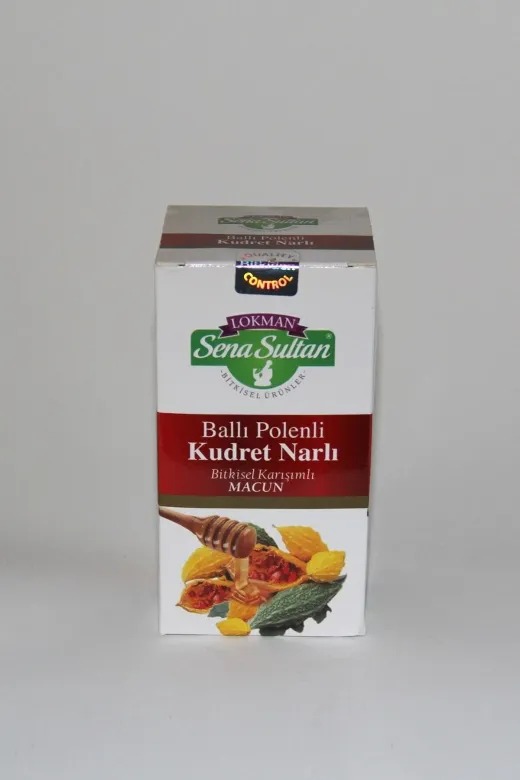 Tarihi Yarımada Kahvecisi KUDRETMACUN01 Lokman Sena Sultan Ballı Polenli Kudret Narlı Bitkisel Karışımlı Macun 420 Ml