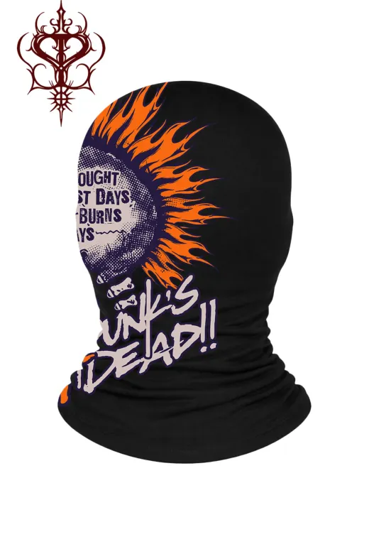Tarzsokak Burning-Skull-Rebel Burning Skull Rebel Motosiklet Giyim Maske & Balaklava