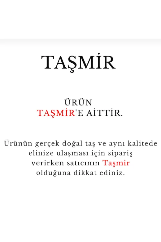 Taş-Mir tasmirpembeinci001 Pembe İnci Doğal Taş Kolye 7 Mm