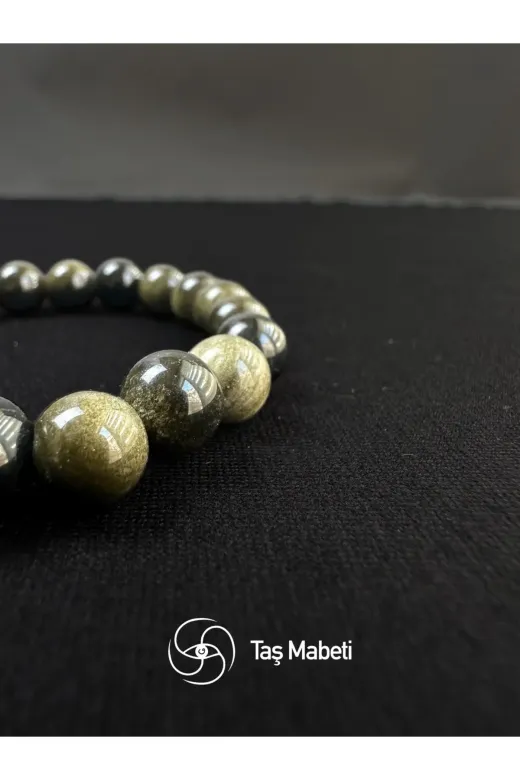 TAŞMABETİ TMOMB-26 Obsidyen 8 Mm Bileklik