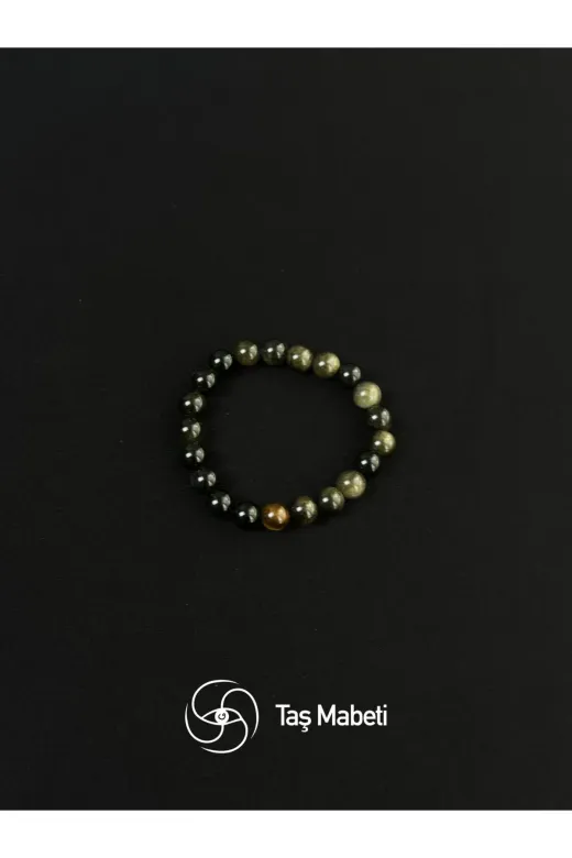 TAŞMABETİ TMOMB-26 Obsidyen 8 Mm Bileklik